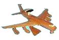 E-3 AWACS airplane model, airplane model,  mahogany model airplane, wooden model airplane wooden model aircraft, mahogany wooden model