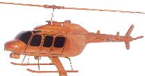 206 l helicopter model wood wooden model helicotper