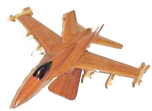F-18 Hornet wood desktop airplane model, Wooden F-18 model plane desktop model