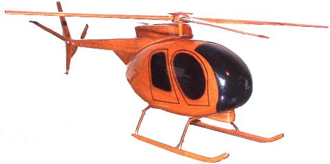 OH-6 Cayuse Wood Desktop Helicopter Model  Wooden Helicopters  Wood helicopter models Mahogany Helicopter