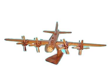 B-29 Super Fortress natural mahogany wood, wooden desktop model airplane aircraft models b29 wooden plane
