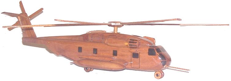 CH-53 Stallion Desktop Helicopter model  Mahogany Wood model helicoopters, Wooden model helicopter