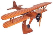 Steraman mahogany airplane model