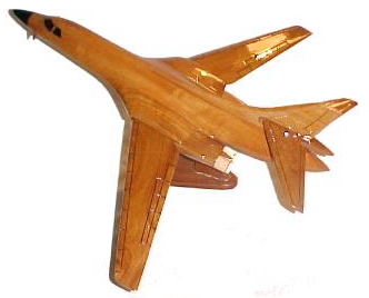 B-1 Lancer natural mahogany wood, wooden desktop model airplane aircraft plane models model planes