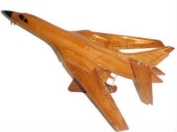 B-1 Lancer natural mahogany wood, wooden desktop model airplane aircraft plane models model planes