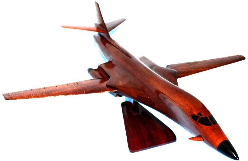 Wood B1 lancer model airplane