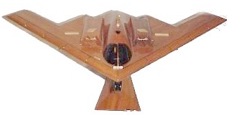 B-2 Spirit natural mahogany wood, wooden desktop model airplane aircraft