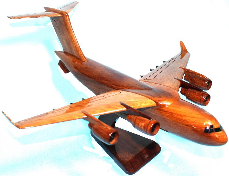 C-17 Globemaster  Mahogany Wood Model airplane