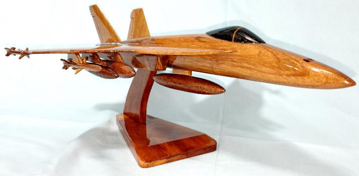 F-18 Model, F-18 Wood Model, F-18 Airplane model