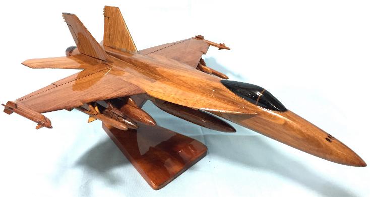 F-18 Model, F-18 Wood Model, F-18 Airplane model