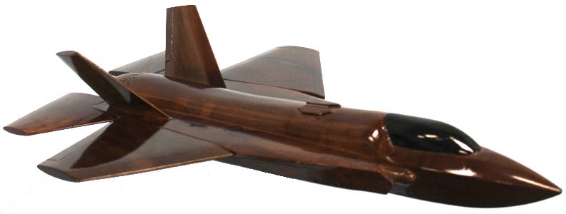 F-35 wood model airplane