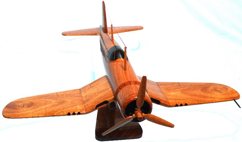 WOODEN MODEL F4U CORSAIR