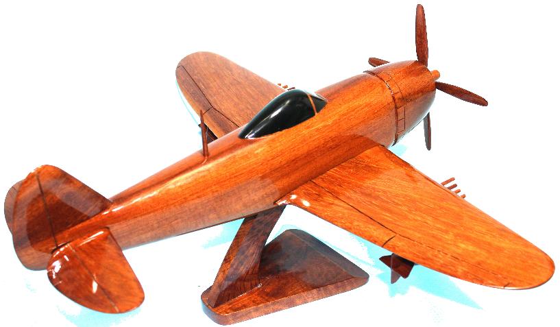 P47 Thunderbolt model, Wooden P47 model, Wood P47 desktop model, P47 airplane model
